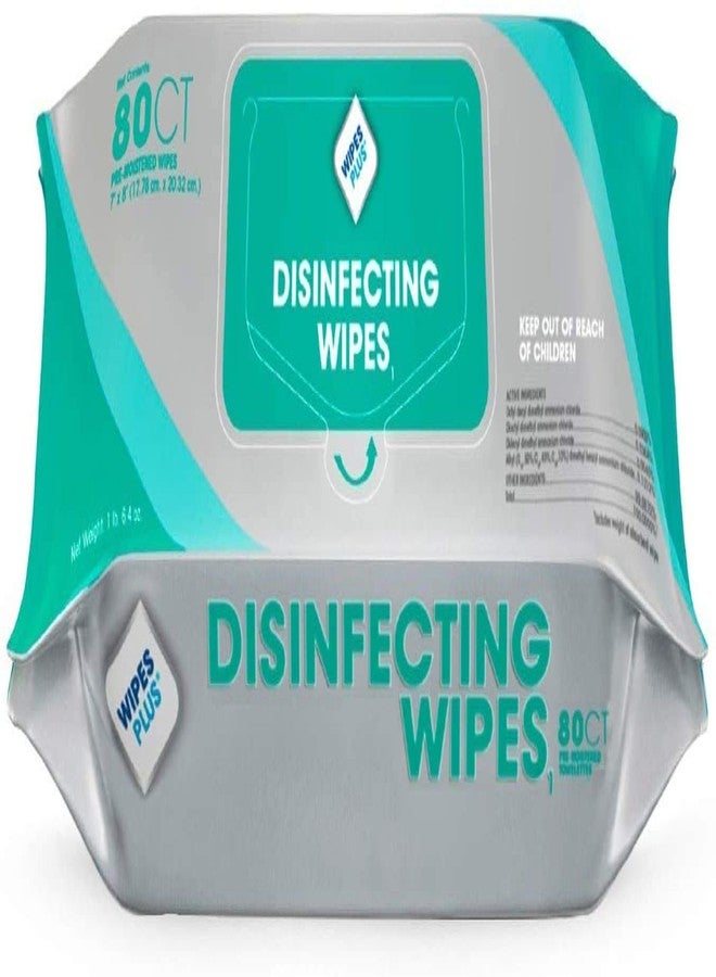 WipesPlus Disinfecting Wipes - Industrial Strength Sanitizing Wipes - Pack of 80 Disinfectant Wipes - Made in the USA - Image 1